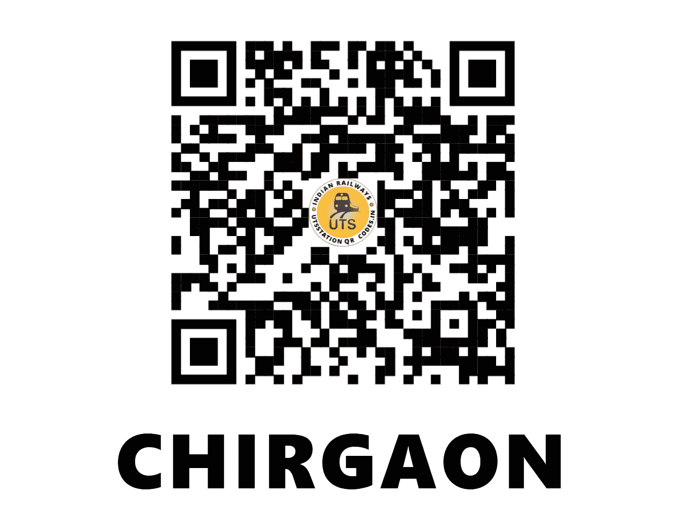 UTS QR Code for CHIRGAON - CGN (NC - UTTAR PRADESH)